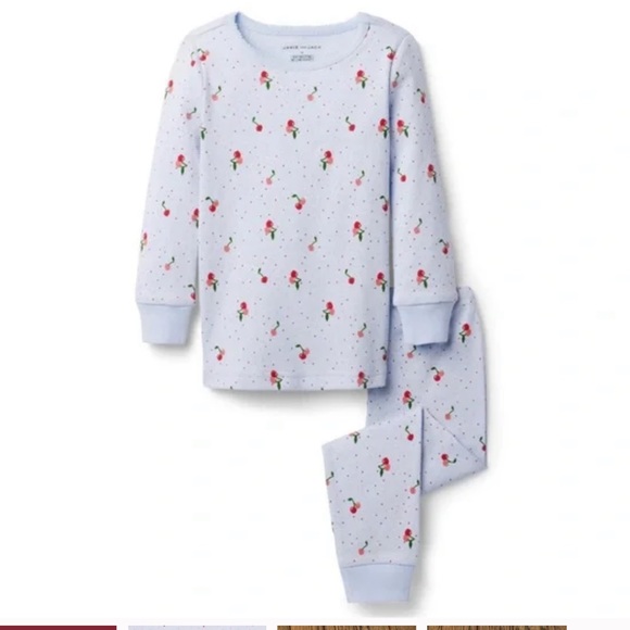 Janie and Jack Other - Janie and Jack Cherry Print Pajamas Sz 4